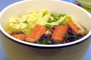 蟹柳紫菜蛋花汤的做法