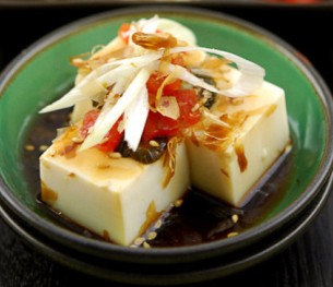 日式浇汁豆腐，一种日式凉拌豆腐的做法