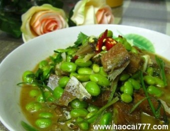 咸鱼烧毛豆，最简单的上海本帮菜