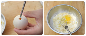 图解如何用鸡蛋壳烤出可爱的小蛋糕
