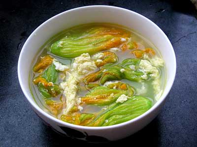 南瓜花鸡蛋汤的多种不同做法