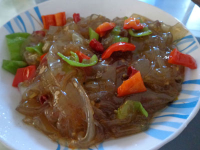 绿豆芽炒粉皮的做法，萧县人爱吃的家常菜