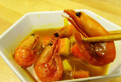 土豆咖喱粉丝虾的做法及怎么做好吃