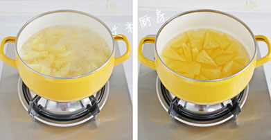 糖水菠萝的做法，怎么做颜色漂亮好吃