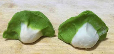彩色白菜饺子的做法，图解如何包彩色白菜饺子