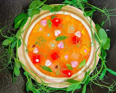 木瓜鱼子酱，可以在家自制的简单分子料理