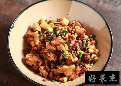 肉末煎炝豆腐，北豆腐的私房美味吃法
