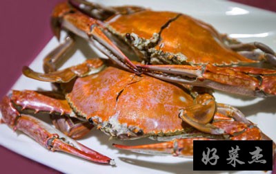 清蒸梭子蟹图片，清蒸最能吃出海鲜的新鲜度