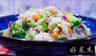 白汁时蔬烩饭的做法，西餐风味的中式营养餐