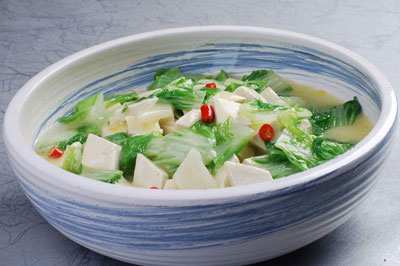 小白菜炖豆腐鲜香好吃的窍门，它有什么养生功效